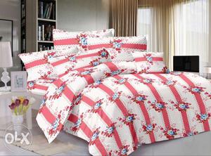 Pure cotton bed sheet shreya fashion hub