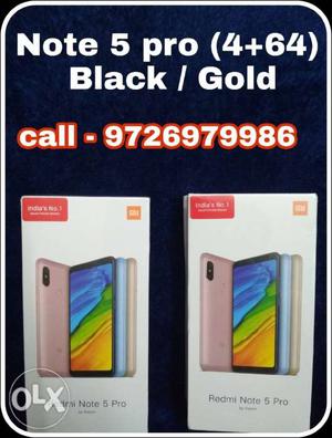 Redmi Note 5 Pro (4 +64 black available) & Y2 (32