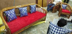 Sagwan sofa set with EMI facility at Sharma furniture