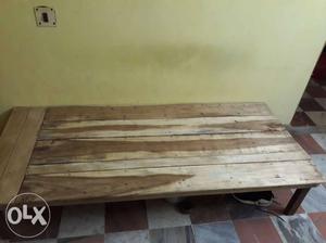 Single wooden bed (chouki) 6'ft length.