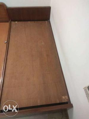 Solid wood bed. 5 years old. this bed is without