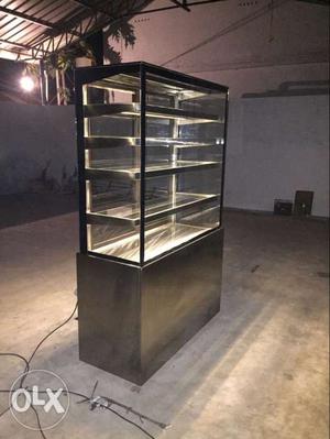 Stainless steel bakery counter food display pls contact