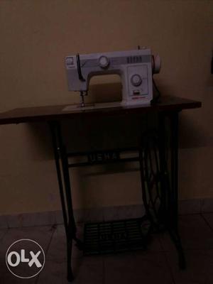 White USHA Sewing Machine