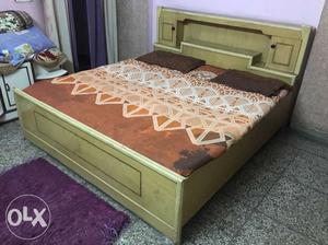 Wooden Bed Frame With Mattress