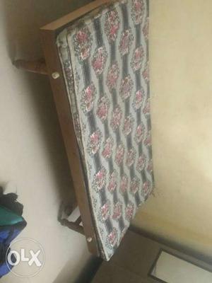 Wooden Bed with mattress free