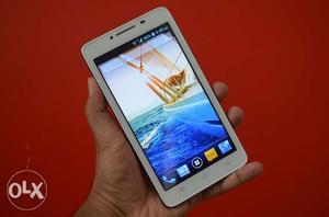 6 inches display, 3g white colour mobile is in
