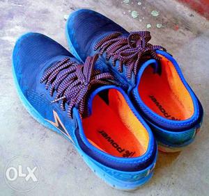 Blue-and-orange Running Shoes