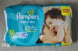 Brand New Pampers L Size Diapers 60 Qty
