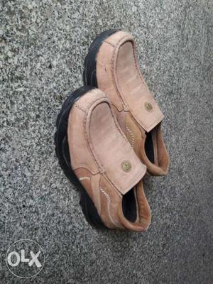 In panyam;Brown colour New wood man shoe