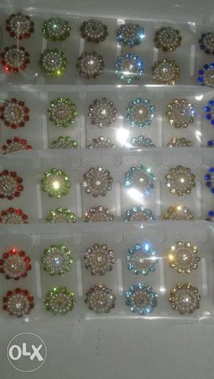 Jeweled Silver-colored Accessory Lot