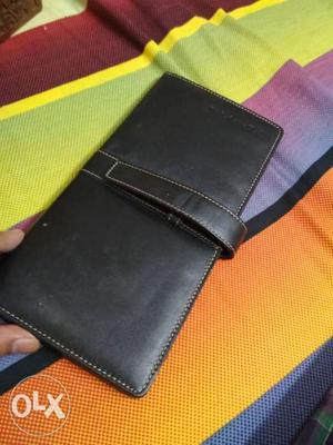 Leather cheque book cash card holder/cover