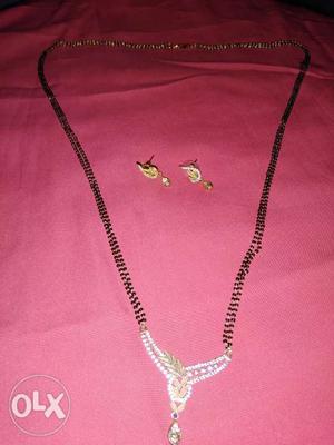 Mangalsutra with earrings