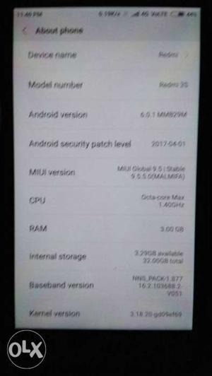 Mobile in a very good condition. Mobile S3 prime,