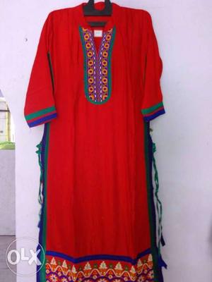 New Rayon Kurti with embroidery. Price for Each
