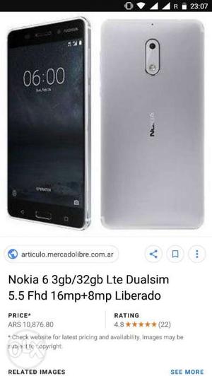 Nokia 6 -3gb ram 32 GB ROM Sall and exchange
