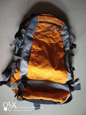 Orange And Black Hiking Backpack