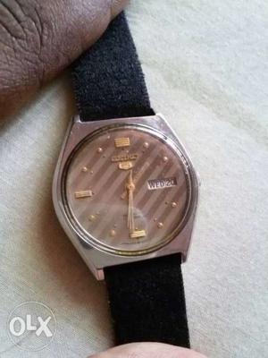 Vintage antique Japan made seiko 5 watch for sale
