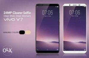 Vivo v7 in sell with all accessories.in warranty