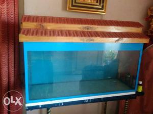 3 feet length aquarium and high speed motor(new) with stand.