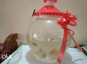 A Beautiful Fish Pot. Contains- 1) Round Fish Pot