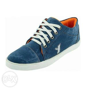Blue And Orange Low-top Sneaker