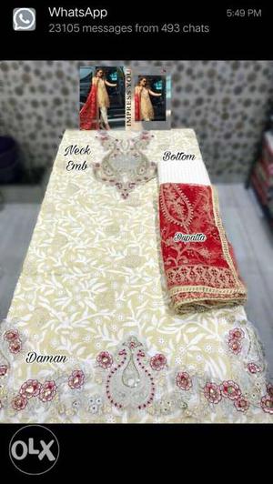 Collection Of Cotton Dress Material Available In