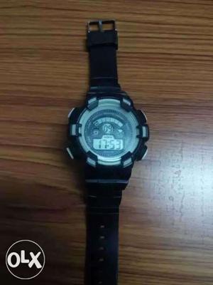 Colour black & white mult-function watch