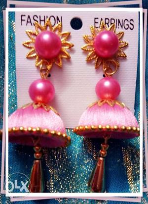 Coutomised hand made earing Rs 60
