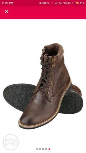 Delize Brown Leather boots. BRAND NEW. Just