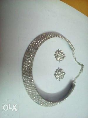Dimond Imitation Set With Ear Set New One It Is