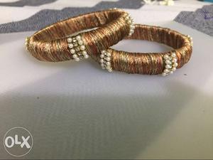 Hand made fabric bangles