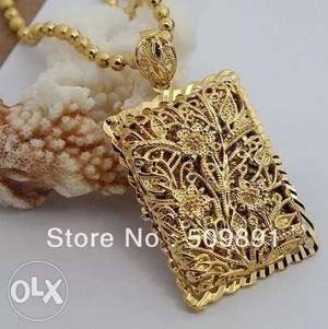 Imported gold plated big pendent with big