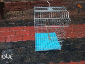 Medium size stainless steel bird cage for birds