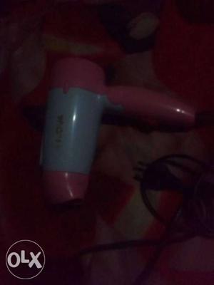 Pink And Gray Corded Hair Dryer