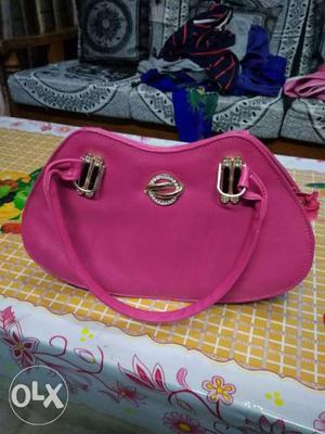 Pink hand purse