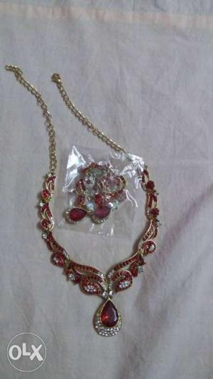 Silver-colored Necklace With Heart Pendant