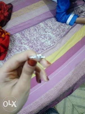 Silver ring v good quality only rs.50