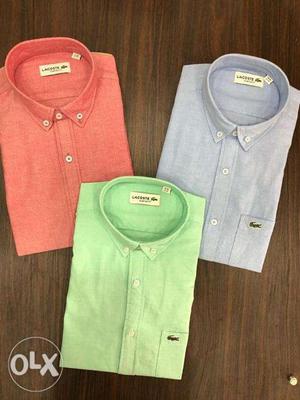 100% Original Lacoste Cotton Shirts