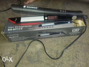 Black And Gray Electric Hair Straightener