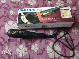 Black And Gray Hair Flat Iron With Box