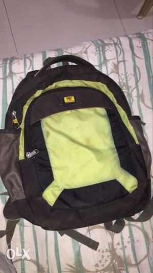 Black And Green FB school backpack