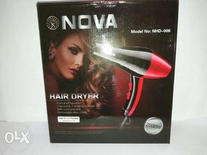 Black And Red Nova Hair Dryer Box