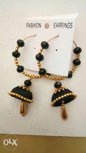 Black Bali with Jumka earings