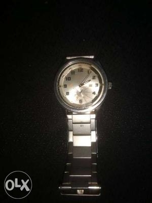 Fast track stainless steel watch. working in good