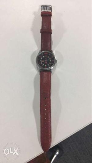 Fastrack red strap watch in working condition