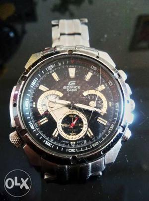 Japan made Branded new CASIO EDIFICE Round Silver