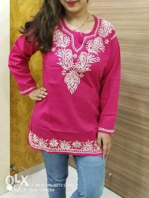 Ladies kurti cotton good design also have menz lower and t