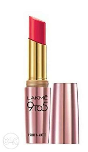 Lakme primer+ matte lipstick- ruby rush colour -