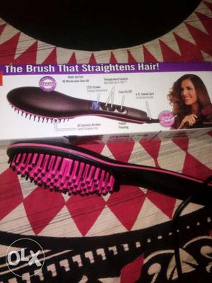 New brand hair straightening brush newly packed