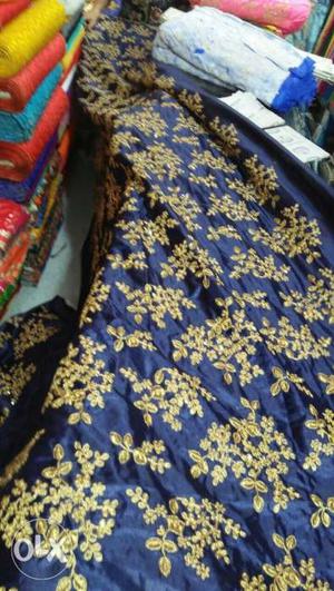 Women's Yellow And Blue Floral Traditional Dress